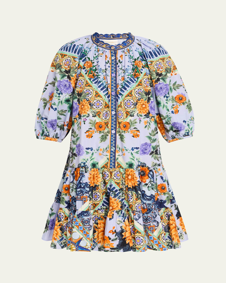Luscious in Lisbon Puff-Sleeve Shirtdress